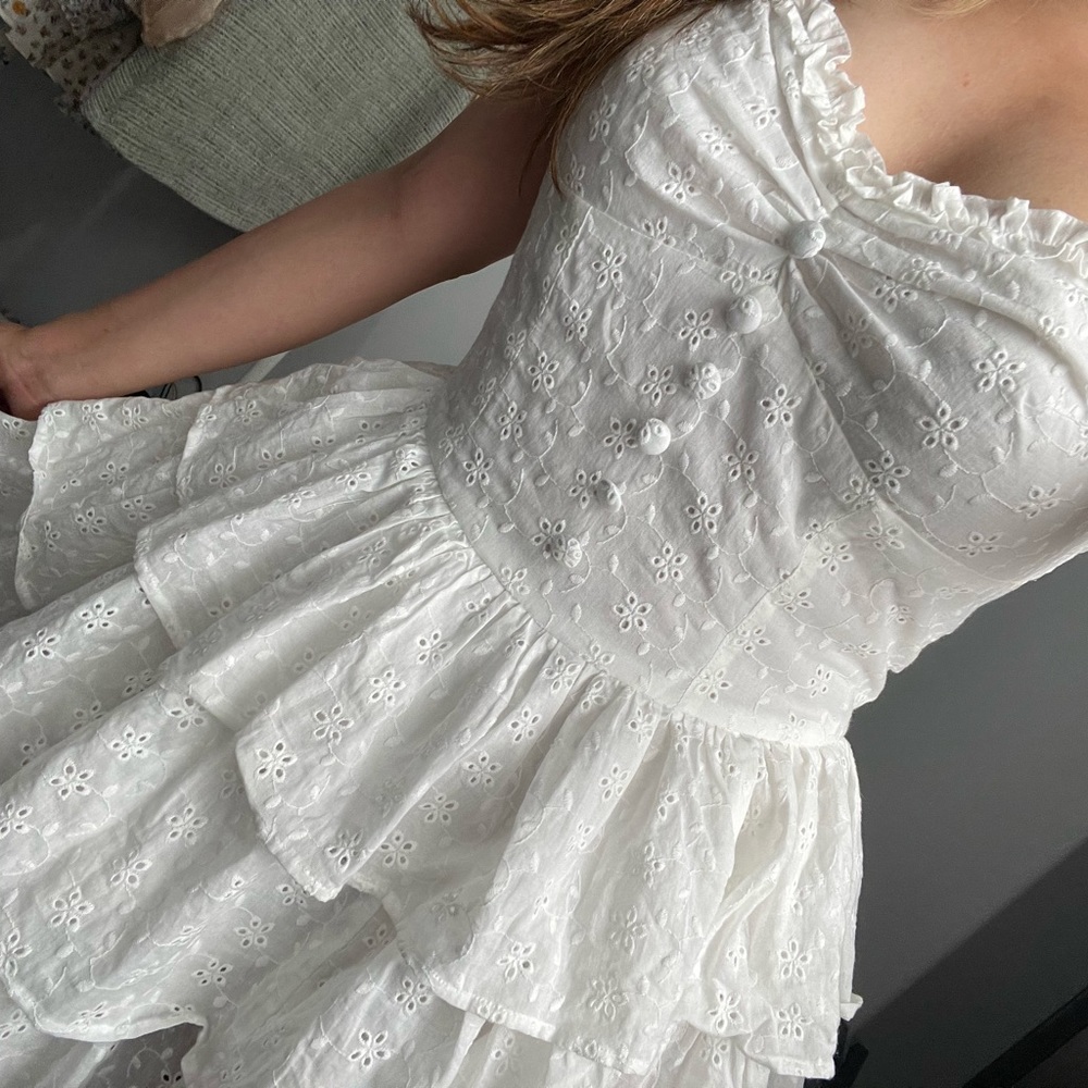 Tiffany Studio custom dress.